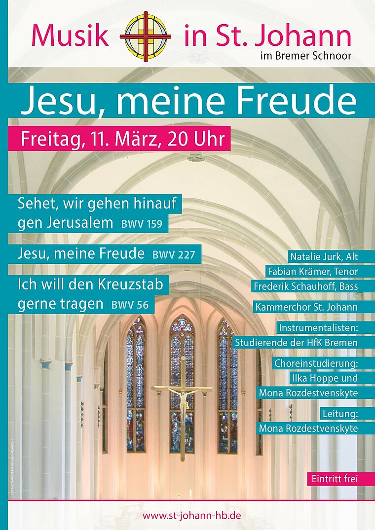 Plakat zum ersten Konzert des Kammerchors der Propsteigemeinde